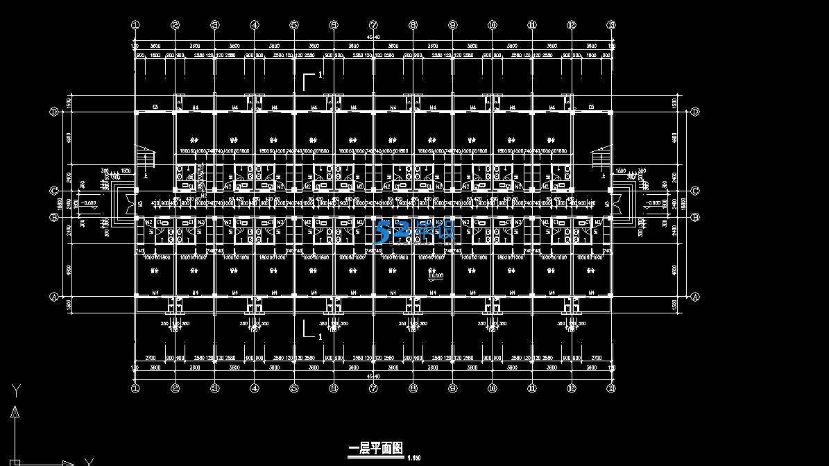 某地区中学5层学生宿舍楼建筑结构设计(计算书 图纸)[面积4500]