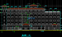 【建.076】6层框架结构酒店建筑图纸-面积6482