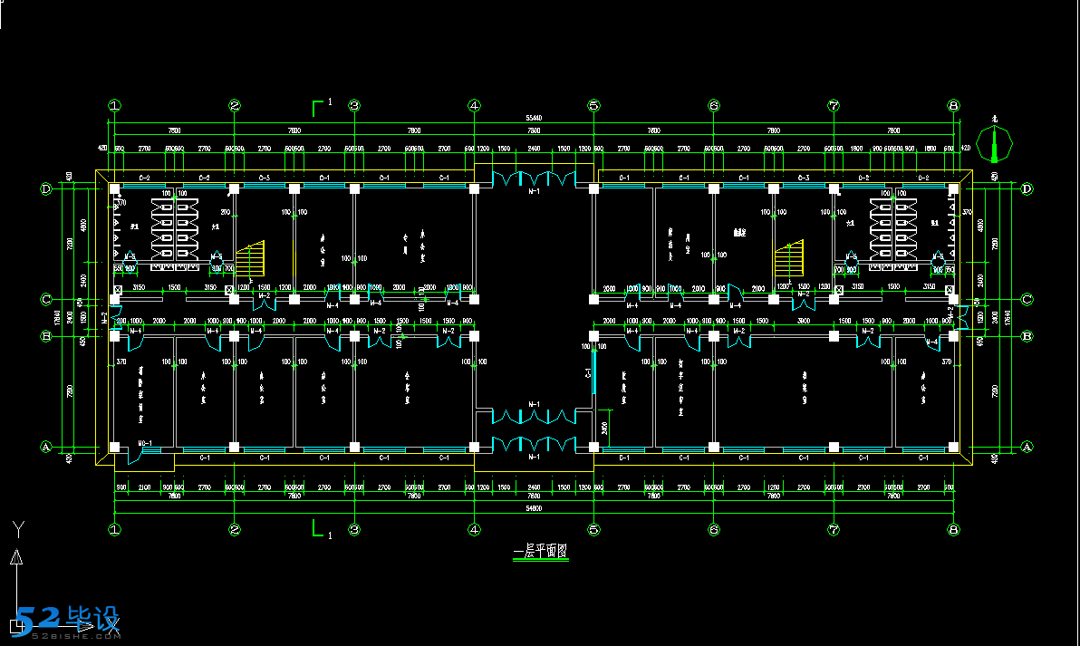 某6层综合楼毕业设计(计算书 图纸)[面积5893]-建筑结构毕业设计-土木