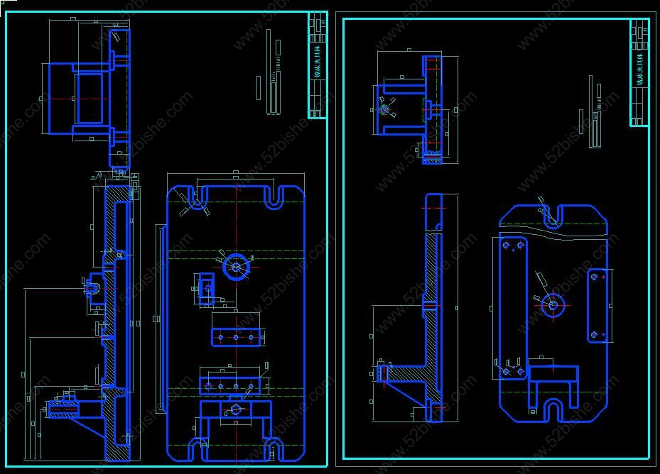 镗床和铣床夹具体