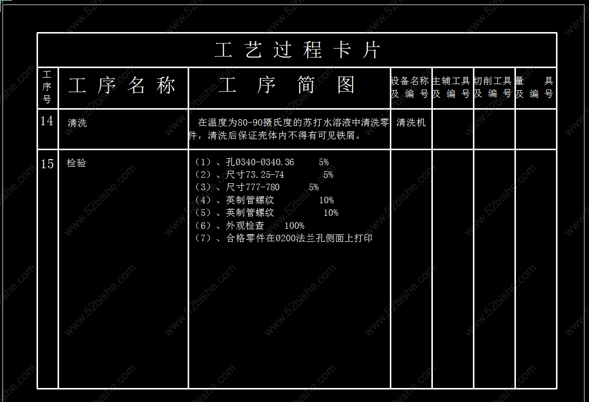 工艺过程卡片8